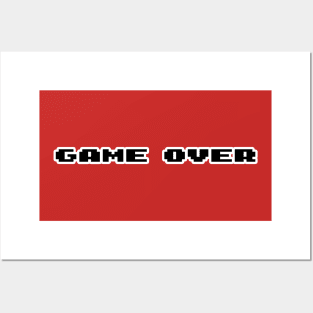 Video Games Game Over Screen Posters and Art